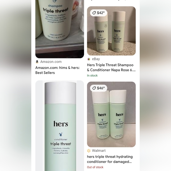 NEW! HERS Shampoo and Conditioner Set 6.4oz - Picture 7 of 7